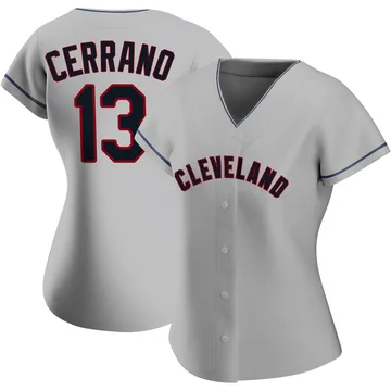 Pedro Cerrano Women's Cleveland Guardians Authentic Road Jersey - Gray