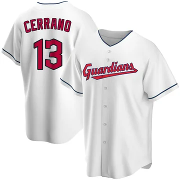 Pedro Cerrano Youth Cleveland Guardians Replica Home Jersey - White