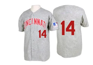 Pete Rose Men's Cincinnati Reds Authentic 1969 Throwback Jersey - Grey