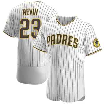 Phil Nevin Men's San Diego Padres Authentic Home Jersey - White/Brown