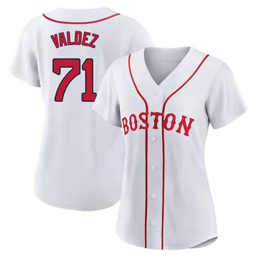 Phillips Valdez Women's Boston Red Sox Authentic 2021 Patriots' Day Jersey - White