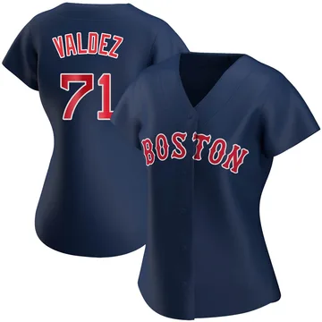 Phillips Valdez Women's Boston Red Sox Authentic Alternate Jersey - Navy