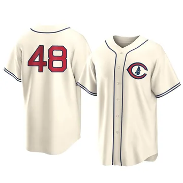 P.J. Higgins Men's Chicago Cubs Replica 2022 Field Of Dreams Jersey - Cream