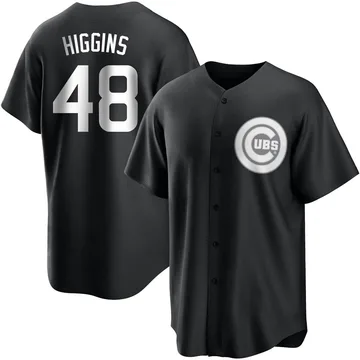 P.J. Higgins Men's Chicago Cubs Replica Jersey - Black/White