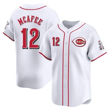 Quincy Mcafee Men's Cincinnati Reds Limited Home Jersey - White