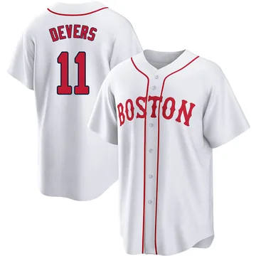 Rafael Devers Men's Boston Red Sox Replica 2021 Patriots' Day Jersey - White