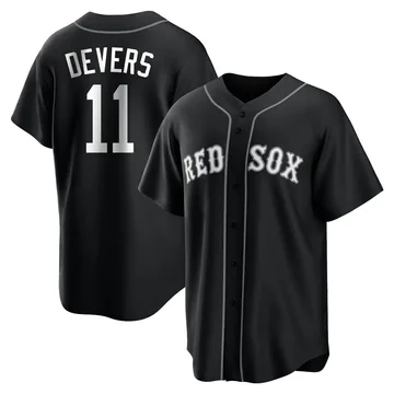 Rafael Devers Men's Boston Red Sox Replica Jersey - Black/White