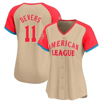 Rafael Devers Women's Boston Red Sox Limited American League 2024 All-Star Game Jersey - Cream