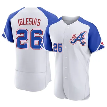 Raisel Iglesias Men's Atlanta Braves Authentic 2023 City Connect Jersey - White