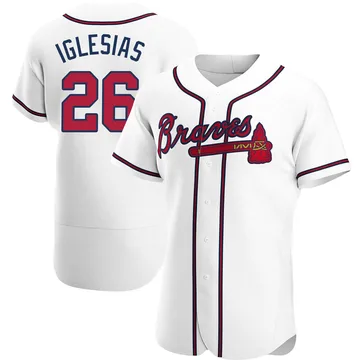 Raisel Iglesias Men's Atlanta Braves Authentic Home Jersey - White