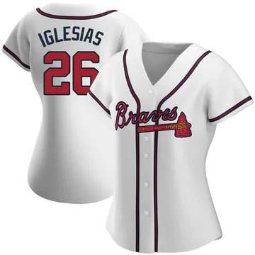 Raisel Iglesias Women's Atlanta Braves Authentic Home Jersey - White