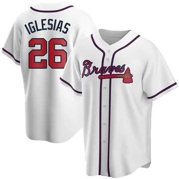 Raisel Iglesias Youth Atlanta Braves Replica Home Jersey - White