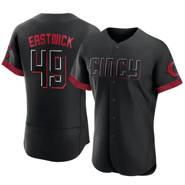 Rawly Eastwick Men's Cincinnati Reds Authentic 2023 City Connect Jersey - Black