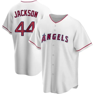 Reggie Jackson Men's Los Angeles Angels Replica Home Jersey - White