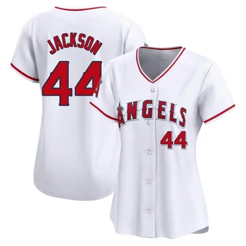 Reggie Jackson Women's Los Angeles Angels Limited Home Jersey - White