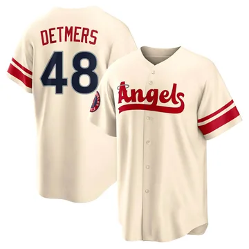 Reid Detmers Men's Los Angeles Angels Replica 2022 City Connect Jersey - Cream