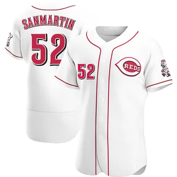 Reiver Sanmartin Men's Cincinnati Reds Authentic Home Jersey - White