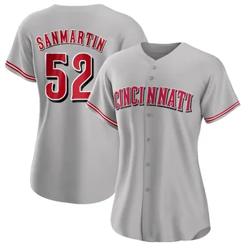 Reiver Sanmartin Women's Cincinnati Reds Authentic Road Jersey - Gray