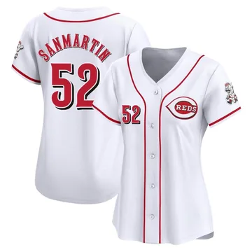 Reiver Sanmartin Women's Cincinnati Reds Limited Home Jersey - White