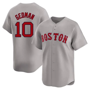 Rich Gedman Men's Boston Red Sox Limited Away Jersey - Gray