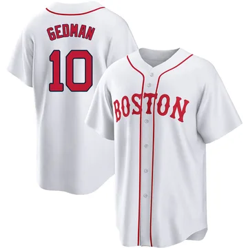 Rich Gedman Men's Boston Red Sox Replica 2021 Patriots' Day Jersey - White