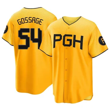 Rich Gossage Men's Pittsburgh Pirates Replica 2023 City Connect Jersey - Gold