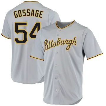 Rich Gossage Men's Pittsburgh Pirates Replica Road Jersey - Gray