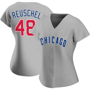 Rick Reuschel Women's Chicago Cubs Authentic Road Jersey - Gray