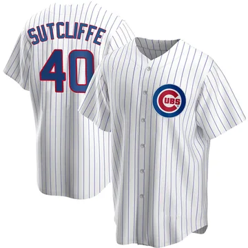 Rick Sutcliffe Men's Chicago Cubs Replica Home Jersey - White