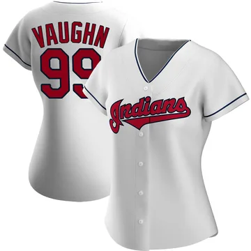 Ricky Vaughn Women's Cleveland Guardians Authentic Home Jersey - White