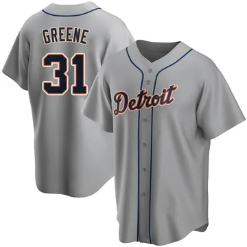 Riley Greene Men's Detroit Tigers Replica Road Jersey - Gray