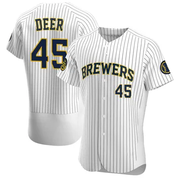 Rob Deer Men's Milwaukee Brewers Authentic Alternate Jersey - White