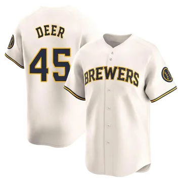 Rob Deer Men's Milwaukee Brewers Limited Home Jersey - Cream