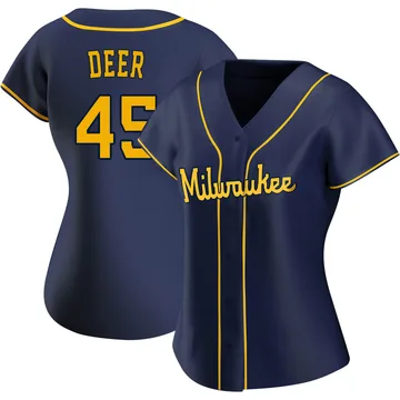 Rob Deer Women's Milwaukee Brewers Authentic Alternate Jersey - Navy