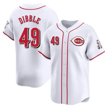 Rob Dibble Men's Cincinnati Reds Limited Home Jersey - White