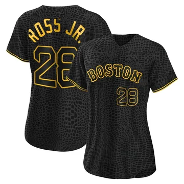 Robbie Ross Jr. Women's Boston Red Sox Authentic Snake Skin City Jersey - Black