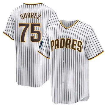 Robert Suarez Men's San Diego Padres Replica 2024 World Tour Seoul Series Home Jersey - White