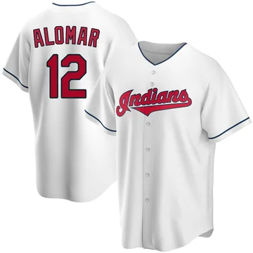 Roberto Alomar Men's Cleveland Guardians Replica Home Jersey - White