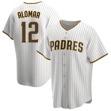 Roberto Alomar Men's San Diego Padres Replica Home Jersey - White/Brown