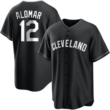 Roberto Alomar Youth Cleveland Guardians Replica Jersey - Black/White