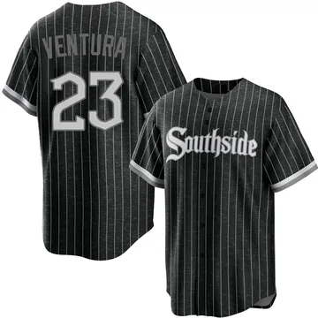 Robin Ventura Men's Chicago White Sox Replica 2021 City Connect Jersey - Black