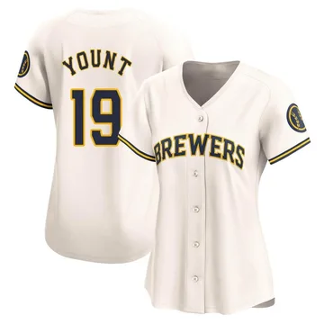 Robin Yount Women's Milwaukee Brewers Limited Home Jersey - Cream