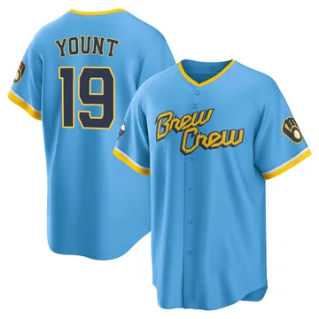 Robin Yount Youth Milwaukee Brewers Replica Powder 2022 City Connect Jersey - Blue