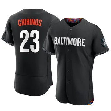 Robinson Chirinos Men's Baltimore Orioles Authentic 2023 City Connect Jersey - Black