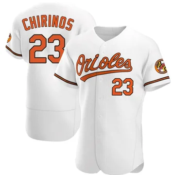 Robinson Chirinos Men's Baltimore Orioles Authentic Home Jersey - White