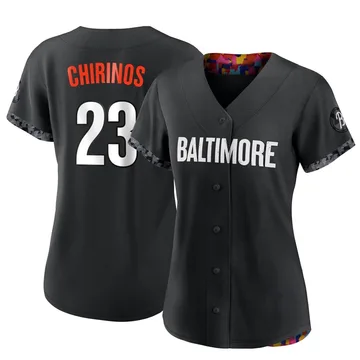 Robinson Chirinos Women's Baltimore Orioles Authentic 2023 City Connect Jersey - Black