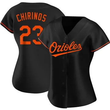 Robinson Chirinos Women's Baltimore Orioles Authentic Alternate Jersey - Black