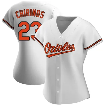 Robinson Chirinos Women's Baltimore Orioles Authentic Home Jersey - White