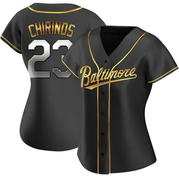 Robinson Chirinos Women's Baltimore Orioles Replica Alternate Jersey - Black Golden