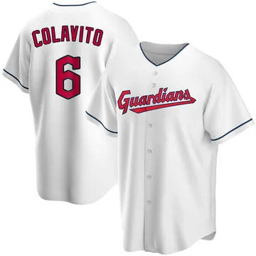 Rocky Colavito Men's Cleveland Guardians Replica Home Jersey - White